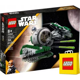    Lego STAR WARS 75360 Yodas Jedi Starfighter + VP LEGO Papiertüte, mittelgroß, 41 cm x 34 cm x 11 cm, GESCHENKTÜTE