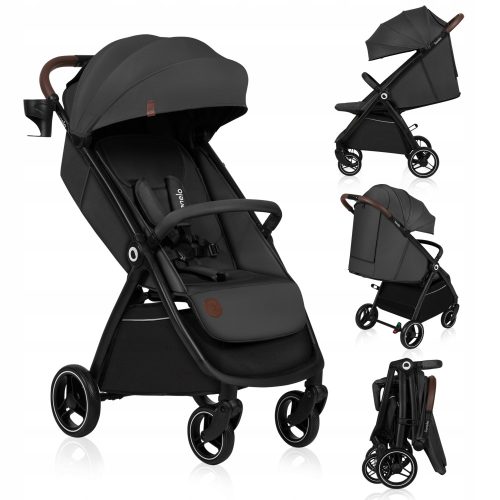  Kinderwagen mit bis zu 22 wartungsfreien Rädern, schnell zusammenklappbar, LIONELO INGRID