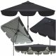 Sonnenschirm für Terrasse und Garten - Carruzzo klassischer Regenschirm, mehrfarbig, 200 x 230 cm
