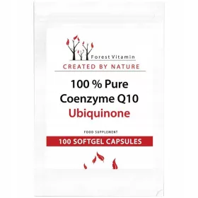   FOREST VITAMIN 100% Reines Coenzym Q10 Ubiquinon 100 Kapseln für ein gesundes Herz!