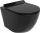 Toilettensitze Hamberger Nyx Slim WC-Sitz, schwarzer Duroplast