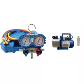   VAKUUMPUMPE SPV 115 42L/MIN+ Manometer R32 R410A KLIMAANLAGE-KIT