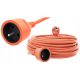 Gartenverlängerungskabel, einzeln Bull Tech 20 m, 1 Stk. Steckdosen, orange
