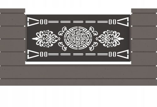 Schattiernetz für Zaun - ZAUN ZAUN PANEL MODERN SPAN