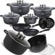  KITCHEN QUEEN PREMIUM Aluminium-Töpfe-Set, 20-tlg.