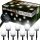  MAXSELL eingebettete Solarlampe, schwarz, 35,8 cm, 4 Stk.