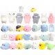  30 Stück Kawaii Mochi Mini-Tier-Relief-Squishies