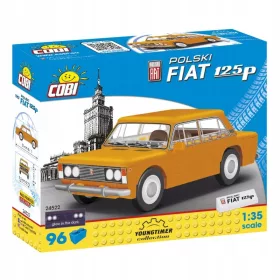    Cobi 24522 Youngtimer Fiat 125P Auto 5 Jahre + 96 Elemente 17 x 4 x 14 cm