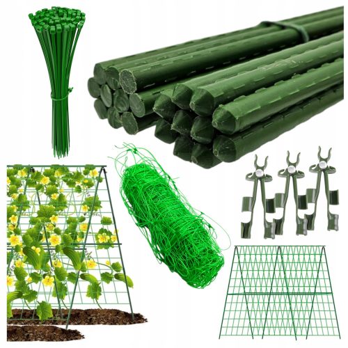 Gartenpfähle für Pflanzen LMG-Stange, beschichteter Stahl, 150 cm x 11 mm, 7-tlg.