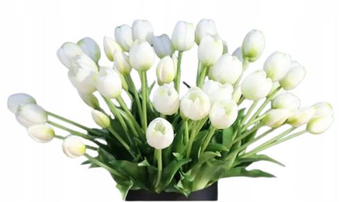 Künstliche Blumen und Früchte TULPE SILIKON TULPEN BOUQUET Gummi