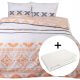 Bettwäsche Supreme Style Bettwäsche-Set, Bettdecke 160 cm x 200 cm, Kissen 70 x 80 cm, 3-teilig + Spannbetttuch Darymex-Flanell 160 x 200 cm