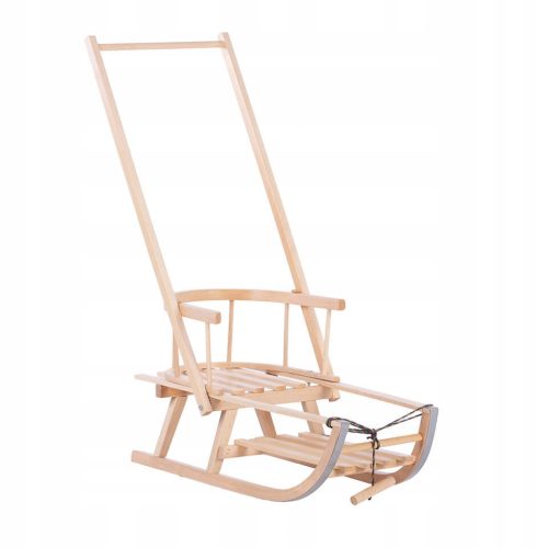  HOLZSCHLITTEN-FUSSSTÜTZE + Drücker für die jüngste Rückenlehne POLNISCHES PRODUKT