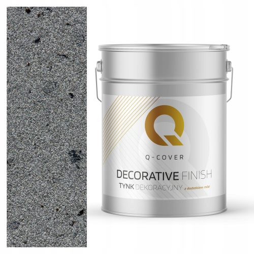 DEKORATIVER GIPS GRAU MIT SCHWARZEM Glimmer D905 15 kg Glimmer