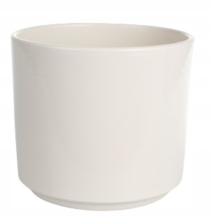  LookMar Blumentopf 19,5 cm x 23 x 19,5 cm Durchmesser 22 cm Keramik Creme