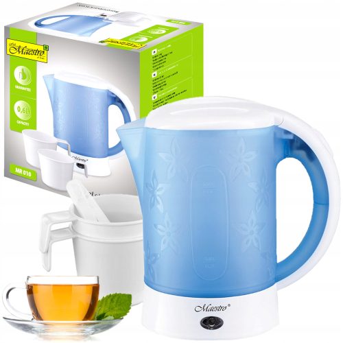  Maestro MR010 Wasserkocher 600 W 0,6 l blau