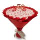  Süßer Blumenstrauß mit Raffaello, 50 Stück. Geschenk zum 50. Geburtstag