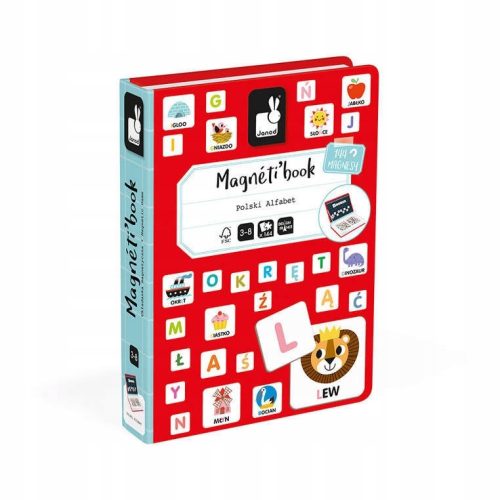 Janod Magnetisches Alphabet-Puzzle Magnetibook