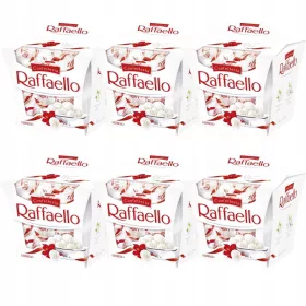   6er Pack Ferrero Raffaello 150g - Cremige Pralinen mit Kokosnuss & Mandel