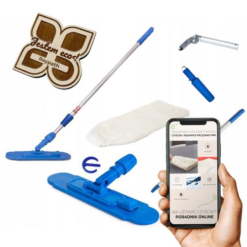Flacher Raypath-Moppstiel mit Drehgelenk für Kissen