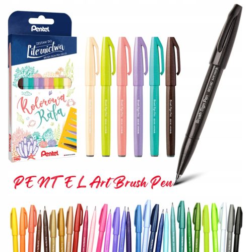  Pentel-Marker 6 Stk.
