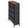 SCHMALES BADEZIMMERREGAL MIT 4 TEXTILSCHUBLADEN 20x75