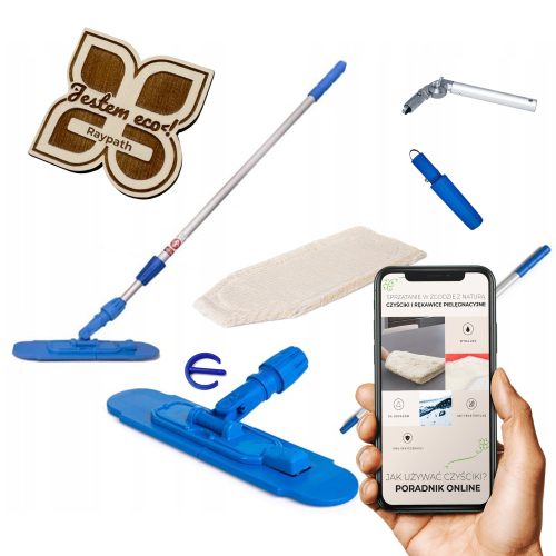 Flacher Raypath-Moppstiel mit Drehgelenk und Kissen