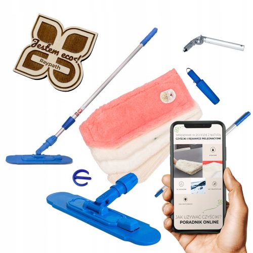 Flacher Raypath-Moppstiel mit Drehgelenk und Polstern