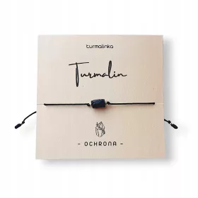    ARMBAND mit TURMALIN-Schutz SCHWARZES rohes TURMALIN-Geschenk aus 925er Silber