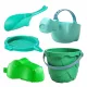 1 Set mit 5 Strandschaufeln und kleinem Eimer