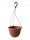 Töpfe und Pflanzgefäße für den Außenbereich und den Garten Templast Blumentopf 25 cm x 25 x 15,5 cm Durchmesser 25 cm Kunststoff weiß, Terrakotta