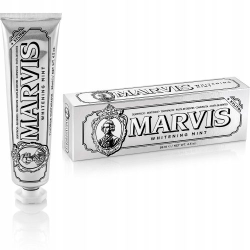  Marvis aufhellende Zahnpasta mit Fluorid Whitening Mint 85 ml