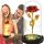 {{{Ewige Roségold-Dekoration in einer Box als Geschenk für ihre Valentinstagstaschen