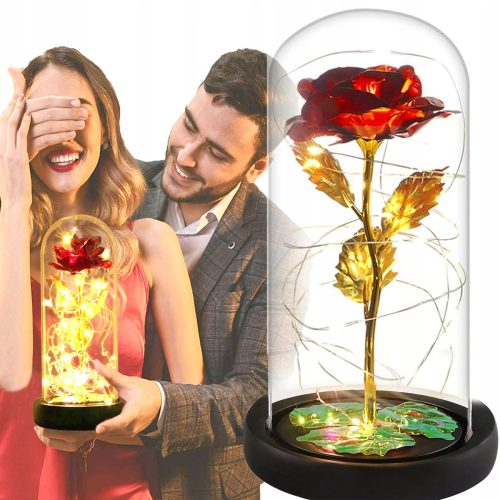 {{{Ewige Roségold-Dekoration in einer Box als Geschenk für ihre Valentinstagstaschen