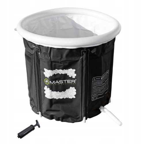 Saunen und Zubehör Master MAS-B682 Eisbadewanne 75x75 cm schwarz