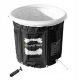 Saunen und Zubehör Master MAS-B682 Eisbadewanne 75x75 cm schwarz