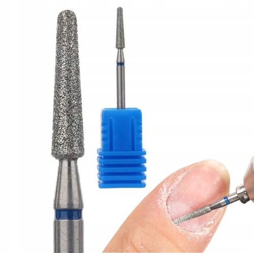  Diamant-Nagelhautschneider, schmaler Kegel, abgerundet, mittelblau