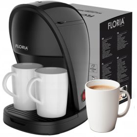    Floria TROPFKAFFEEMASCHINE (SCHWARZ) 0,25 l schwarze Kaffeemaschine