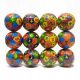  12x SCHAUMSTOFFKUGEL MATHEMATIK FARBE ANTI-STRESS-SPIELZEUG LEICHT WEICH 6,5 cm