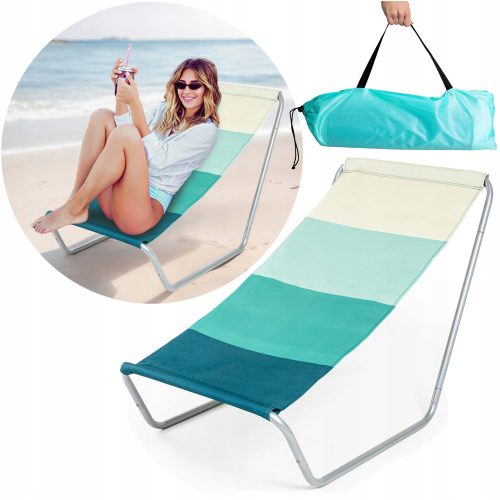 Sonnenliegen und Garten und Terrasse Be-active.pl Liegestuhl, Stahl, Blau und Marineblau