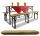 Ein Satz Garten- und Terrassenmöbel GardenLine Gartenmöbel-Set 180 cm 3-teilig
