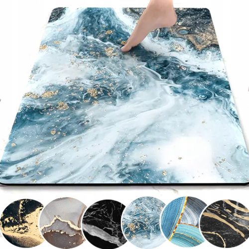Badezimmerteppiche Schnell trocknende, saugfähige Badezimmermatte, XL-Teppich