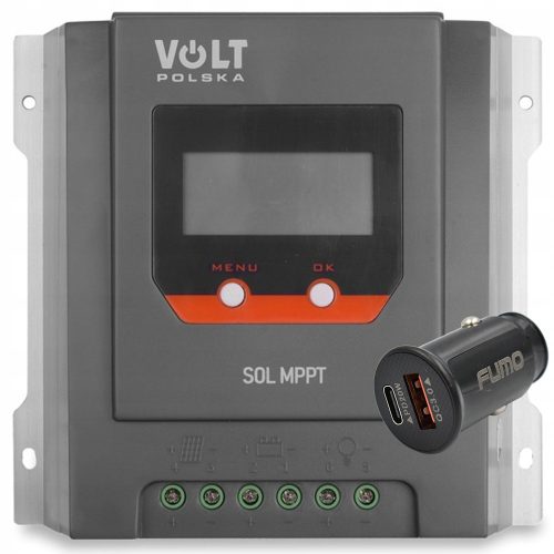 Volt Polska SOL MPPT 20 A Solarregler + FUMO 3000 mA USB-Autoladegerät