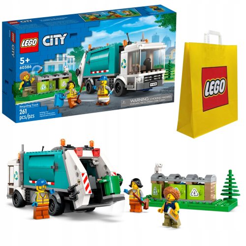  LEGO City 60386 Recycling-LKW + LEGO 6315792 VP PAPIERBEUTEL MEDIUM M 34X41X10 TE