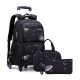  Redhill Marsee Schulrucksack mit mehreren Fächern, schwarz