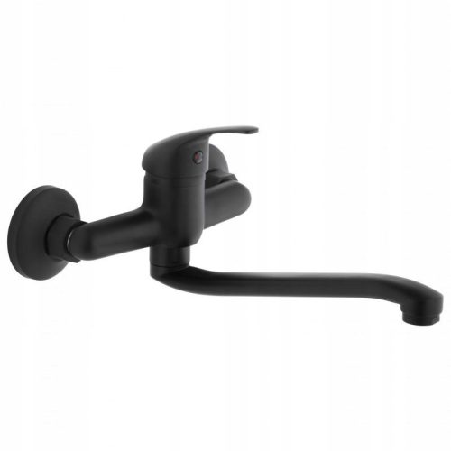 Yoka Home FIZAR Wand-Küchenarmatur, schwarz