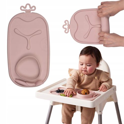  B.box Rollbare BLW-Matte, um Kindern das selbstständige Essen beizubringen, rosa