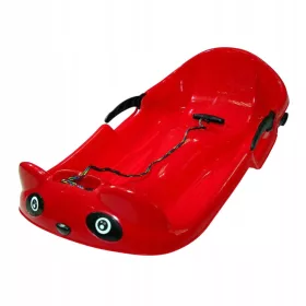    Robuster Schneeschlitten für Kinder, Downhill-Snowboard, strapazierfähig, Gras, Sand, rutschend, Rot