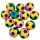  SCHAUMSTOFF BEACH FOOTBALL FARBIGES ANTISTRESS-SPIELZEUG LEICHT WEICH 6 cm