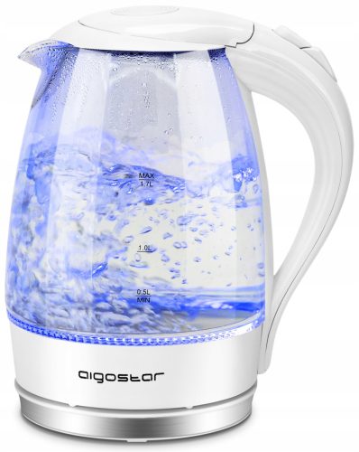  Aigostar EVE 30 GON 2200 W Wasserkocher, 1,7 l, weiß