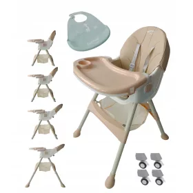    4-in-1 faltbarer Hochstuhl, Kindersitz, Tablett + 2 KOSTENLOSER VERSAND